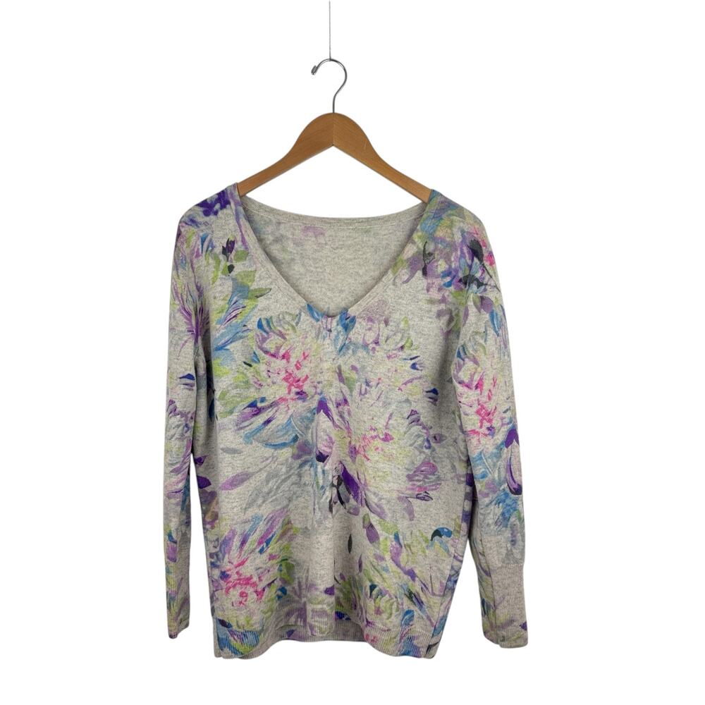 Pure Collection Floral Cashmere Sweater